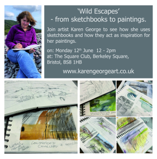 ‘Wild Escapes’ from sketchbooks to paintings